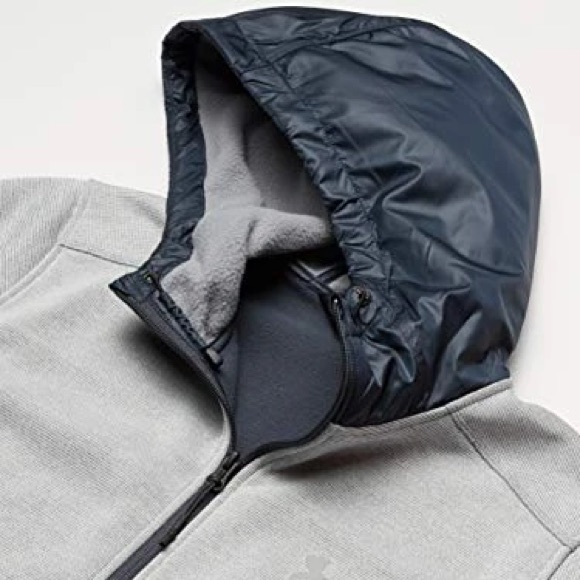 New Under Armour Men's Swacket Full-Zip Hoodie,Steel /Reflective - Picture 2 of 11